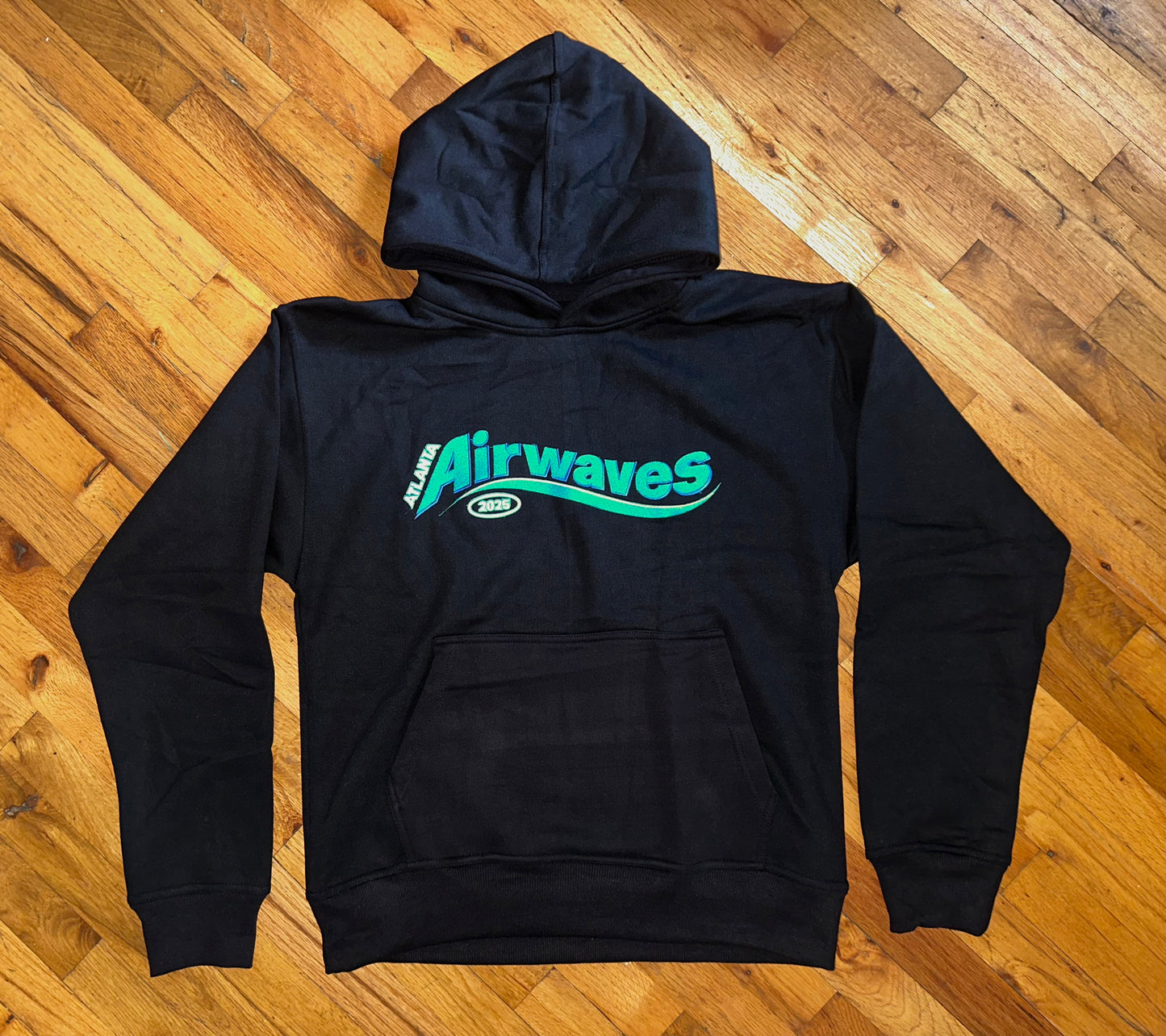 BLACK WAVES HOODIE
